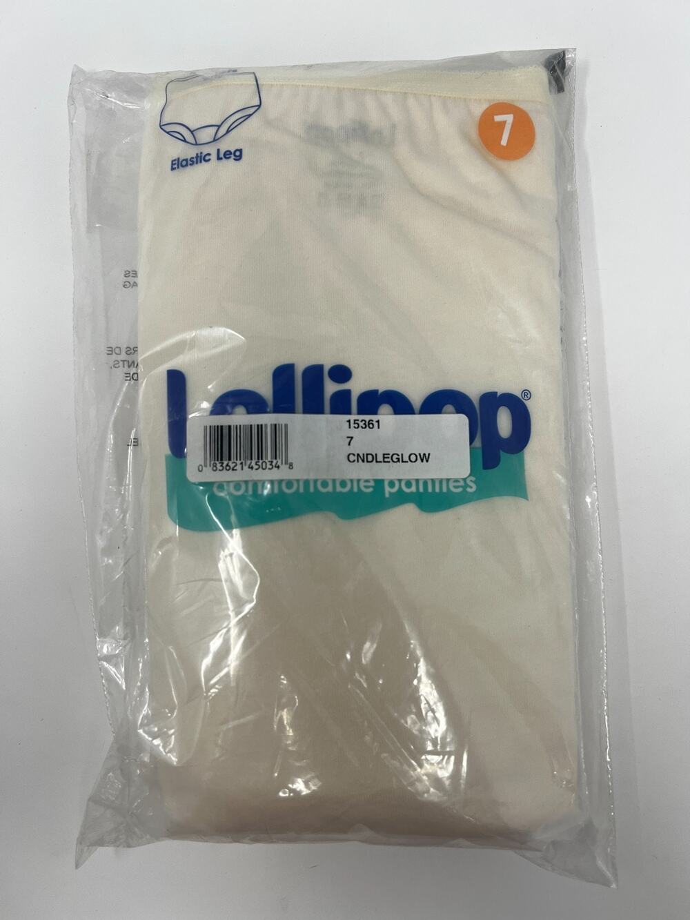 NIP Discontinued Vanity Fair Lollipop Elastic leg Brief's 3pk Size 7 Candleglow